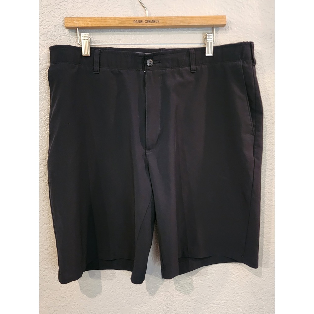 Ben Hogan Men's Golf Shorts, Size 36, Inseam 9", Black, Flat Front, Wrinkle Free
